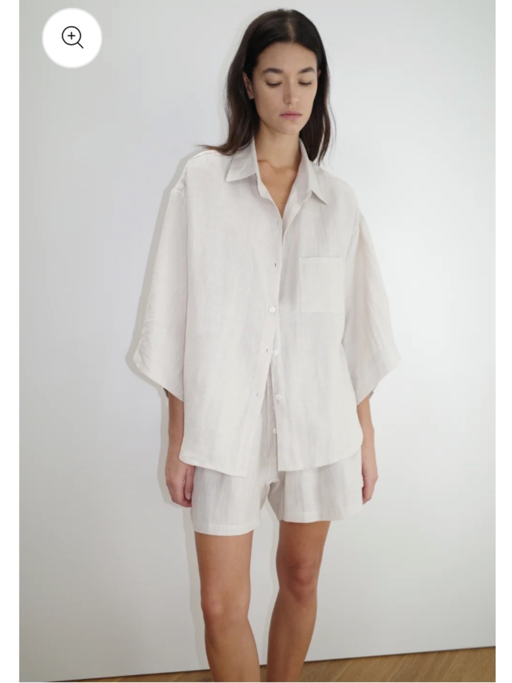 The 03 Set Oatmeal Women's Linen deiji